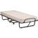 Costway Lit d'Appoint Pliable 80 x 190 cm sur Roulettes 1 Personne 10 cm Beige