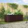 vidaXL Garden Raised Bed Brown 240x80x81 cm Galvanized Steel