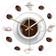 Grandado Coffee Hand with LED Backlight Wall Clock 30cm