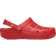 Crocs Classic Floral Cut Out Clog Sandaler - Röd