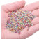 Shein 16g/pack 2mm Electroplating Mix Color Glass Seed Bead DIY Jewelry Accessory