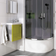 Hill Ceramic Duschkar Deep 90x90 cm Rund Vit Blank