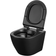 Hill Ceramic Badrumspaket Toalett Fjord Svart Matt med WC-fixtur Alca