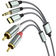 Apitiong Lightning to RCA Cable Aux Adapter,RCA to 3.5mm 4ft
