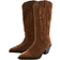 Stradivarius Leather cowboy boots BROWN