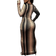 Shein Fall Ladies' Round Neck Long Sleeve Printed Bodycon Dress