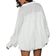 Shein Balloon Bubble Hem High Low Shirt - Deep V