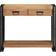 vidaXL Sort 90 x 33 x 75 cm Massivt Akacietræ Og Metal Konsolbord 33x90cm