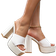 Shein Women Minimalist Platform Chunky Heeled Mule Sandals, Elegant Summer