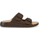 ecco Cozmo M Men's Nubuck Two Strap Sandal - Brown