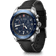 Victorinox Swiss Army Herren Chronograph Blue Dial Black Leather Strap Men's Watch 242047