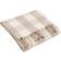 Yard Chesil Check Tasselled 130 x 170 cm Blankets Natural, Beige