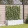 vidaXL Garden Planter with Trellis 3 pcs 120x40x143 cm White