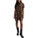 New Look Bow Front Mini Smock Dress - Leopard Print