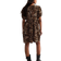 New Look Bow Front Mini Smock Dress - Leopard Print