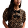 New Look Bow Front Mini Smock Dress - Leopard Print