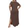 Shein T-Shirt Kleid mit Spalt Saum, schrägen Taschen und einfarbigem Design für Große Größen