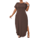 Shein T-Shirt Kleid mit Spalt Saum, schrägen Taschen und einfarbigem Design für Große Größen