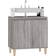 vidaXL Sink Cabinet Grey Sonoma 58 x 33 x 60 cm
