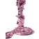 Polspotten Drip Lysestage L Pink Fyrfadsstage 25cm