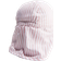 H&M Striped Four Panel Cotton Cap - Pink/White