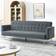 Indoor Living Olivia 3 Seater Velvet Bed One Size Sofa 194cm 3 Seater
