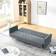 Indoor Living Olivia 3 Seater Velvet Bed One Size Sofa 194cm 3 Seater