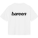 bareen Box Fit T-shirt Logo - White