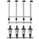 Beaumont 25ml Metrix SL Optic Spirit Measure 70cl 1l Wall Mounted Brackets Bar Set