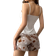 Shein Womens Cartoon Printed Pajama Set With Bowknot Decoration