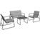 Ambia 1713008501 Lounge-Set, 1 Tisch einschl. 2 Stühle & 1 Sofas