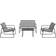 Ambia 1713008501 Lounge-Set, 1 Tisch einschl. 2 Stühle & 1 Sofas