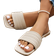 Shein Summer Women Flat Sandals Of Pure White Woven Pattern Matched With Flat Slippers Sexy Party Beach Shoes