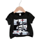 Shein Baby Boys Casual Simple Cartoon Car Printed Short Sleeve Top Suitable For Summer