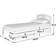 Argos Home Mia Single Bed Frame with 2 Drawers - White 96.3x195.3cm