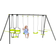 OutSunny Garden Swing Set with Double Swings