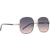 Aldo Elbamadar Large Round Metal Sunglasses - Gold/Gradient Black