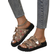 Shein New Arrival Women Fashionable And Comfortable Wedge Heel Platform Sandals With Double Straps, Gold Bat Buckle And Flower Design Buckle, Round Toe, Ope
