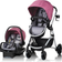Evenflo Pivot Modular Travel System with LiteMax Infant Car Seat Rose Pink (Travel system)