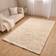 OHS Sienna Fluffy Rug 160 x 230 cm White Beige 160x230cm