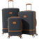 IT Luggage Expandable 8 Wheel Hard Suitcase Large Charcoal