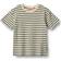 Wheat Kortærmet T-shirt - Fabian - Green Stripe