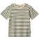 Wheat Kortærmet T-shirt - Fabian - Green Stripe