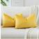 Shein Velvet Throw With Gradient Effect Square Case Pillow Case Yellow (40x40cm)