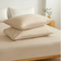 Shein 2 pcs Khaki Super Soft Plain Pillowcase Hovedpudebetræk Beige (70x50cm)