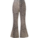 Shein Young Girls Fashionable Animal Print Flare Pants Suitable For Casual Daily Outings In Summer And Autumn