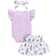 Shein New Arrival Baby Girl Solid Color Letter Printed Flutter Sleeve Bodysuit Flower Printed Skirt Outfit