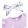 Shein New Arrival Baby Girl Solid Color Letter Printed Flutter Sleeve Bodysuit Flower Printed Skirt Outfit
