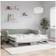 vidaXL Dagbädd Utdragbar Ljusgrå 90 x 190 cm Soffa 213cm