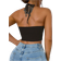 Shein Womens Solid Color Hollow Out Halter Backless Sexy Tank Top
